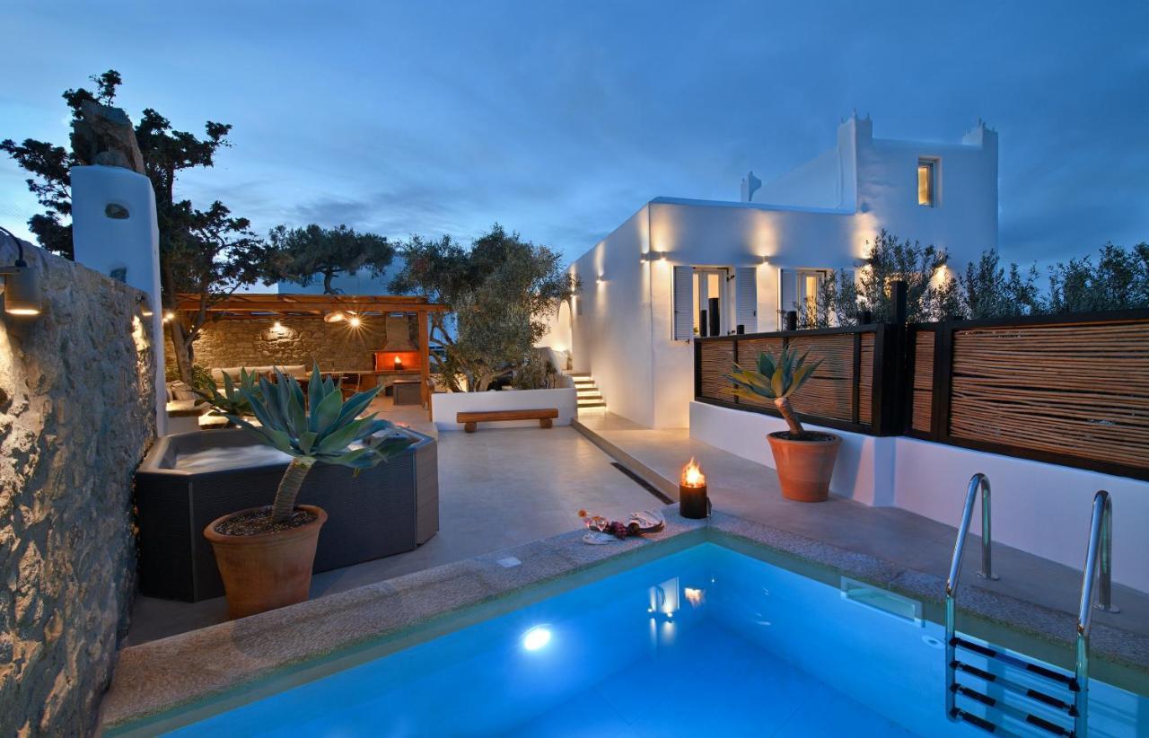 Mykonos Heaven - Sea View & Outdoor Hot Tub Villa *